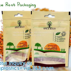 Stand Up Pouch With Resealable Ziplock And Clear Window, Multi-purpose, Small Size, Aluminum Mylar Foil thumbnail-3