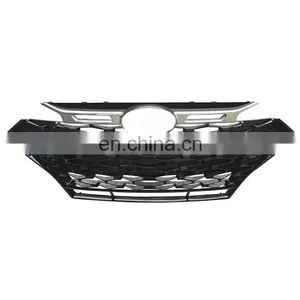 Front Honeycomb Grill Auto Parts Car Front Grill Radiator Mesh Chrome Black Frame Style for Hyundai Elantra 2019-2021 thumbnail-5