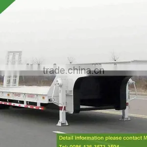 50T Low Bed Semi Trailer 50 Tons Low Bed Trailer 0086-13635733504 thumbnail-1
