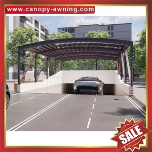 Outdoor Passage Walkway Corridor Canopy Canopies Cover Awning Shelter With Aluminum Framework and Polycarbonate Sheet thumbnail-4