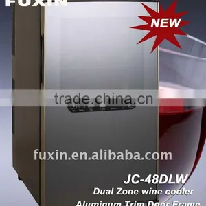 FUXIN:JC-48DLW.Table Top Wine Cooler With18bottles ,(Aluminum Trim Wine Cooler). thumbnail-1