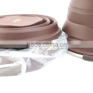 Hot Selling Silicone Rubber Collapsible Folding Ice Bucket Pail thumbnail-3