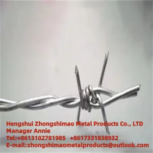 COMMON BARBED WIRE/PVC Coated Barbed Wire thumbnail-1
