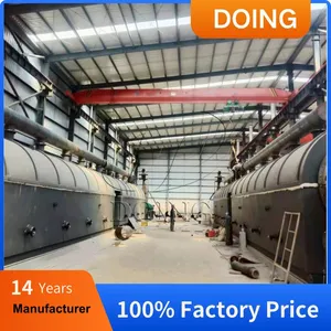 Factory Price Full Automatic 10-15 Tons PLC System Used Tire Rubber Pyrolysis Plant for Waste Plastic Recycling Fuel Plant thumbnail-3