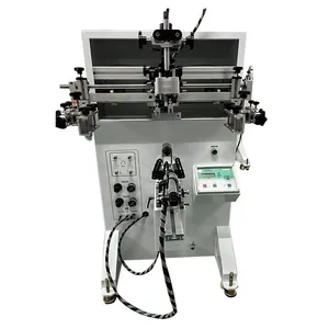 Automatic Roll to Roll Curved Cylinder Screen Printing Machine for Plastic/Paper Cup and Bottle thumbnail-1
