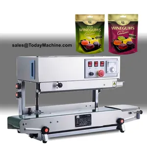 Stainless Steel Continuous Band Sealer for Pet Food Coffee Plastic Bag Packaging thumbnail-3