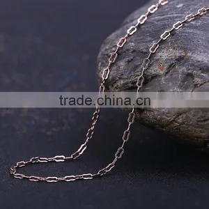 Coffee Gold Plated Decorative Long Chain Link Chain Jewelry Chain Necklace thumbnail-2