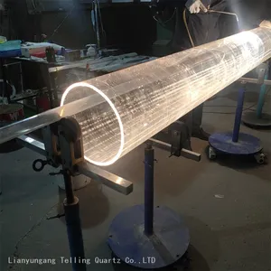 Fatory 200-400mm Diameter Quartz Glass Tube Quartz Pipe thumbnail-3