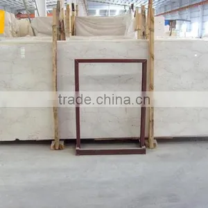 Factory Supply Natural Indoor Polished Shell Beige Marble Tile thumbnail-3