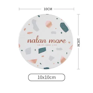 Sheenyoo Terrazzo Pattern OEM ODM Diatomite Stone Bath Mat Set thumbnail-5