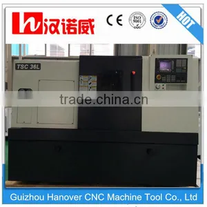 TSC36L Slant Bed Cnc Lathe for Processing Aluminum Pulley/metal Lathe Linear Rail 5000rpm 56mm Spindle Bore 6'' Hydraulic Chuck thumbnail-2