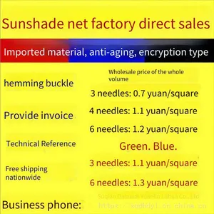 Price of Sunshade Nets, Wholesale Price of Black Sunshade Nets, Available in Green, Blue, and Blue-and-white Striped. thumbnail-5
