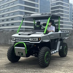 10kw Automatic Shaft Drive Switchable 2WD/4WD Electric UTV for Adults With Lithium Battery and Disc Brakes thumbnail-2