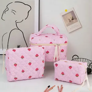 Wholesale Zip Cosmetic Bag Skincare Cosmetic Jewellery Pouch Zip Cosmetic Bag thumbnail-3