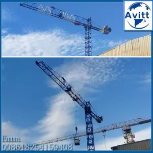 1Tons Small Topless Inner Climbing Tower Crane for High Building Construction thumbnail-1