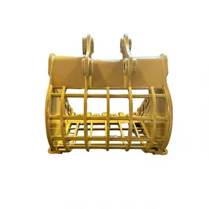 Heavy Duty Skeleton Bucket 20 Ton Class With Bar Grid and Bolt On Teeth for Excavator Attachment thumbnail-1