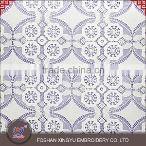 Sale High Quality Factory Water Soluble Micro Fiber Polyester Chemical Lace Fabric Decoration for Wedding Dress, Apparel thumbnail-2