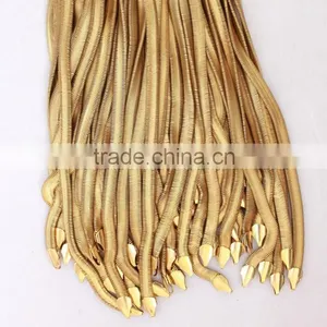 18k Gold Filled Brass Flat Snake Chain thumbnail-1