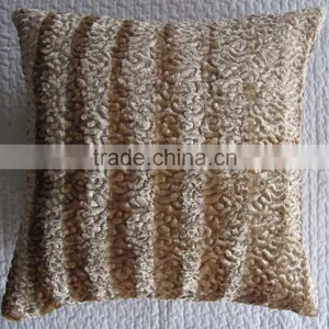 Silk Velvet Embroidery Cushion thumbnail-5
