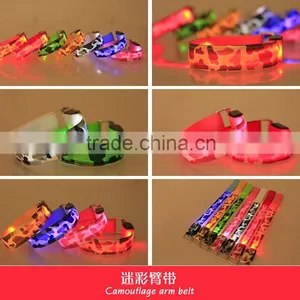 Cycling & Mountain Climbing Zebra Print Glowing Led Armbands thumbnail-2