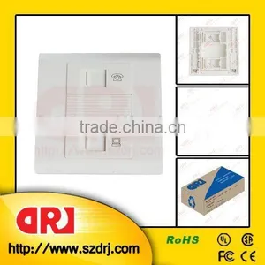 Cat5e Double Ports Network Faceplate thumbnail-1