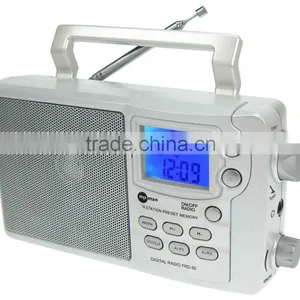 Fancy Peral White Compact AC DC Digital Tuning PLL Radio thumbnail-2