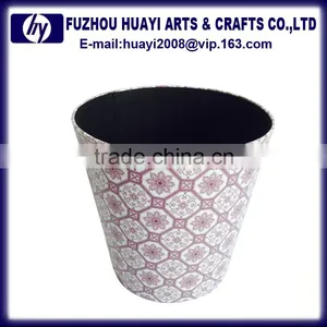 Hotel Room Waste Bin Leather Recycling Waste Paper Bin Recycling thumbnail-4