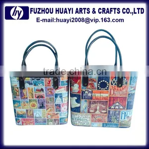 New Design Mini Gift Basket of Empty Customize pu Leather Basket for Gift thumbnail-1