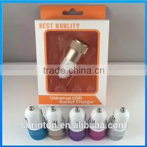 2 Ports High Quality 5V 2.4A/1A Usb for Mobile Phone Car Charger Adapter thumbnail-1