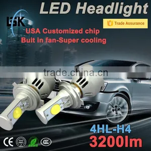 Newest G4 Quick Start Car h4 Led Headlight Kit 6400lm 38w Factory Direct 2 Years Warranty thumbnail-1
