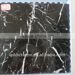 Black With White Marble Stone thumbnail-1