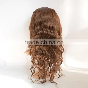6A Quality Human Hair Front Lace Wig, Cheap Body Wave 20"Long Human Hair Wigs thumbnail-1