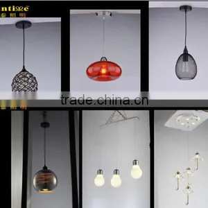 E27 Modern Style Glass Material Ceiling Fixture Lamp Light Pendant Lighting RT3037 thumbnail-1