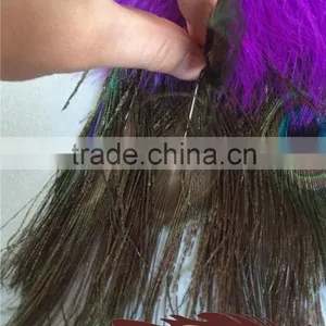 Party Supplies Type Decorative Fluffy Marabou Fan And Peacock Feather Fan For Party Decorations thumbnail-4