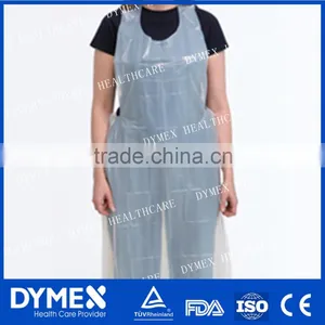 OEM White High Quality Cheap Disposable Nonwoven PE Apron thumbnail-1