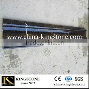 Portoro Black Marble Moulding and Stone Border thumbnail-1