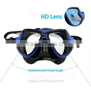 100% Silicone Skirt Tempered Glass Lenses Anti-fog Silicone Female Mask thumbnail-2