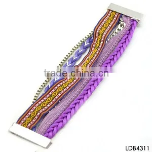 Handmade Nylon Woven Bracelet Stock Fashion Colorful Bracelet thumbnail-1
