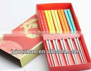Chinese CHOPSTICKS /// JAPANESE CHOPSTICKS/STAINLESS STEEL CHOPSTICKS/STAINLESS STEEL FLATWARE/TABLEWARE SET thumbnail-5