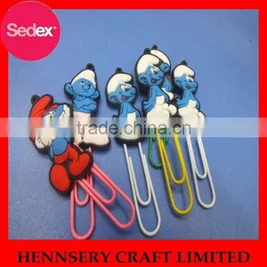 Smile Face PVC Bookmark and Airplane Shape Paper Clip thumbnail-3