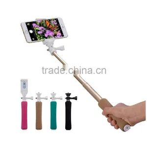 2015 New Design Colorful Aluminum Wireless Monopod Selfie Stick thumbnail-2