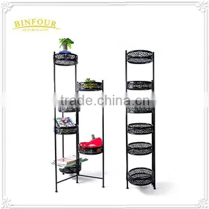 6 Tier Iron Flower Pot Stand Flower Stand Metal Plant Stand thumbnail-1