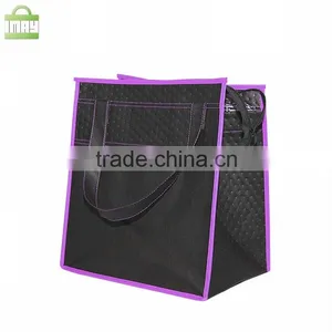 Compound Non Woven Tote Cooler Bag Wine Bag With Zipper Supplier's Choice thumbnail-1