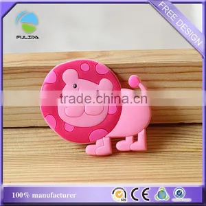 One Side Lion Animal Design Rubber Promotional Fridge Magnet thumbnail-1