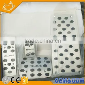 Foot Brake Pedal Cover Aluminium Alloy Accelerator Pedal Brake Pedal Rest Pedal Car Kits for Toyota ALPHARD VELLFIRE ESTIMA thumbnail-3