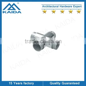 4 Way Connection Stainless Steel Elbow for Round Tube thumbnail-1