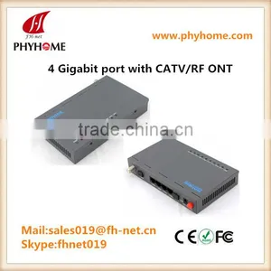 4 Gigabit Port GPON ONT/ONU With CATV RF Port Compatible Huawei MA5608T, 5680T thumbnail-1