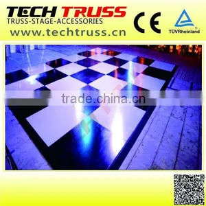 Successful Case Outdoor Event Acrylic Clear Wedding Stage With Crystal Pillars thumbnail-4