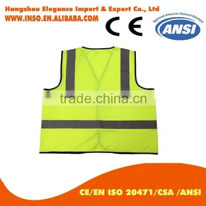 Polyester Reflective Safety Waistcoat Life Preservation Vest Roadway Safety Vest thumbnail-2