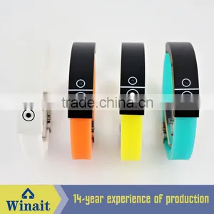 Smart Fitness Silicone Bluetooth Bracelet With Vibrating For Smart Watch Phone WT-16 thumbnail-1
